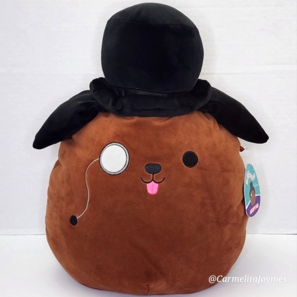 SIR WOOFINGTON 🐶 Adopt Me Brown Dog w Top Hat & Oracle Squishmallow 2024 NWT